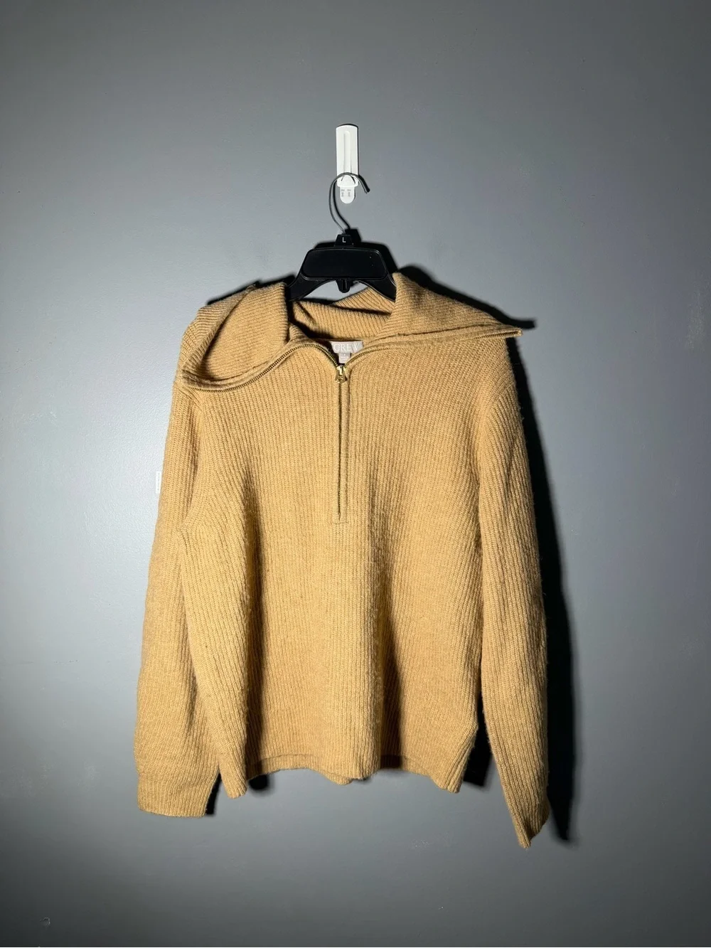 J.Crew Half Zip Stretch Sweater Size Small